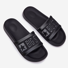 Big Star Férfi nagy csillag RR174A053 fekete papucs 2