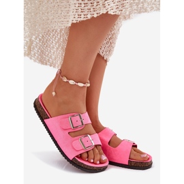 Inna A női papucsok neon bilincsekkel rózsaszínűek 1 Inna A női papucsok neon bilincsekkel rózsaszínűek 1