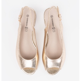 Goodin Arany alacsony sarkú szandál aranysárga 2