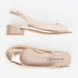 Goodin Arany alacsony sarkú szandál aranysárga 1