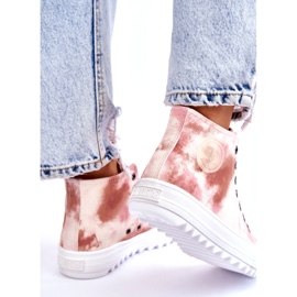 Női tornacipő Big Star LL274048 bézs-rózsaszín 3