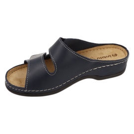Inblu, női bőr flip -flops 158d001 sötétkék 1