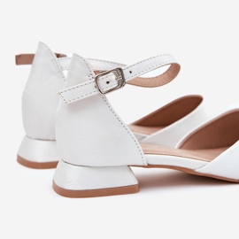 EVento Gyerekek fényes, alacsony, káposzta szandál fehér 1