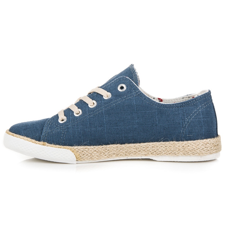 Kylie Fűzős espadrillák kék 2