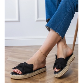 Fekete espadrilles íj 2