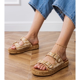 Bézs szárnyak bilincsekkel csíkokon 1