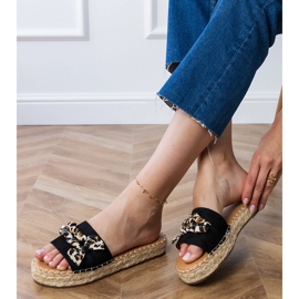 Fekete espadrilles íj 1
