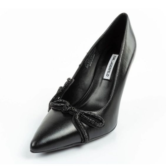 Cipő, magas sarkú cipő karl lagerfeld sarabande Kl30919m1 m0 fekete 2