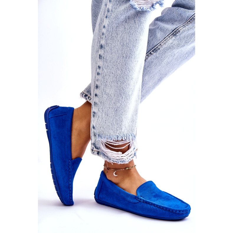 Evento Női velúr cipők, kék Morreno 4