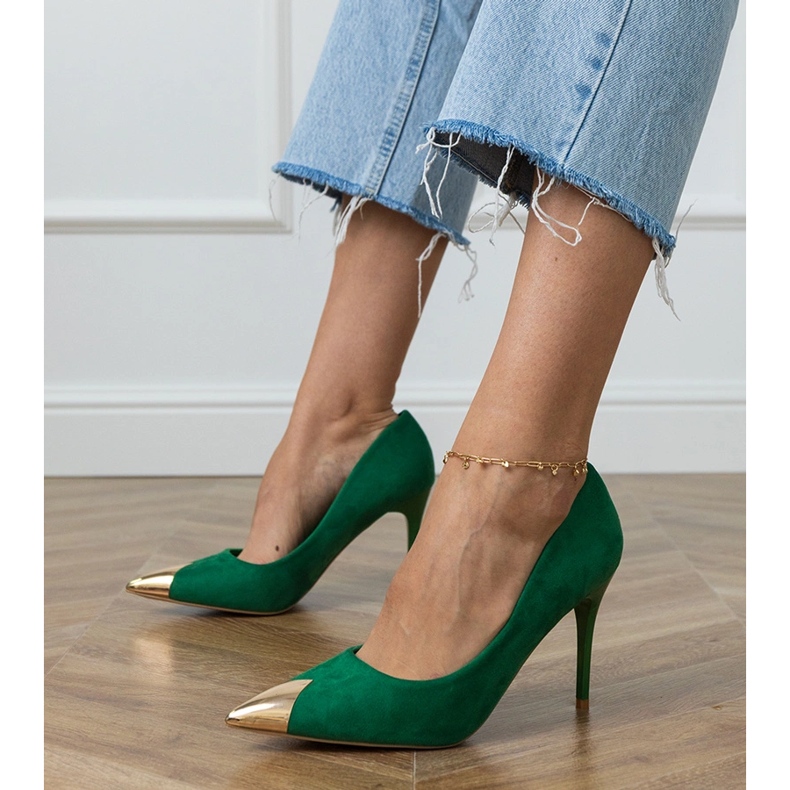 Zöld ökosam szivattyúk fém lábujjjal 1