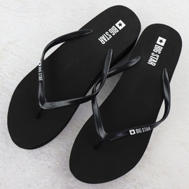 Big Star RR274A577 flip -flops fekete 1