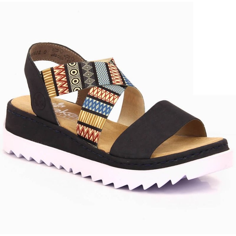 Női szandál rieker v44g8-14 fekete 1