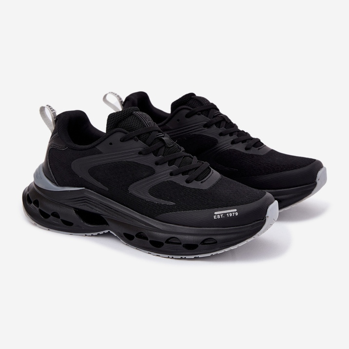 Férfi sportcipő a Big Star RR174022 Hi-Polish Platform Black System-en fekete 1