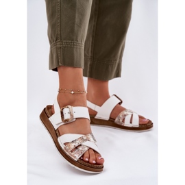 Női szandál inblu gs000056 fehér csat 2