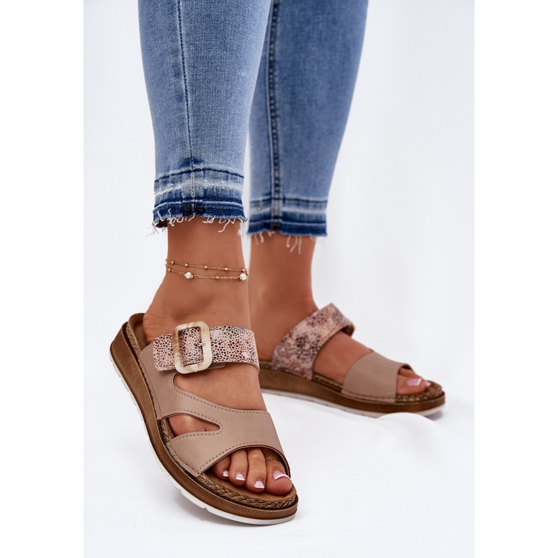 Könnyű női flip flopok Inblu GS000055 bézs 2