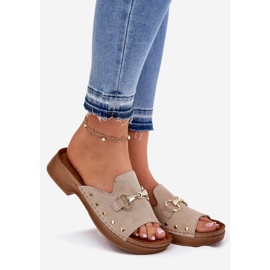 Női velúr papucs inblu tf0002k bézs 1 Női velúr papucs inblu tf0002k bézs 1