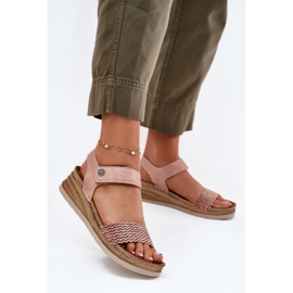 Női szandál az inblu rv000014 ékön rózsaszín 2