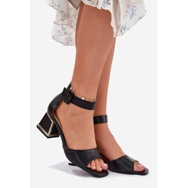 EVento Női Szandál Magas Sarkú Fekete 1