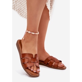 Boto Női papucs öko bőr teve lisanoria barna 1