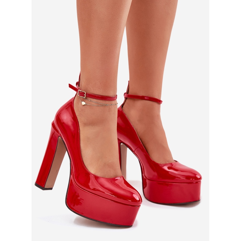 Festett szivattyúk egy magas oszlopon és piros platformon 1 Festett szivattyúk egy magas oszlopon és piros platformon 1