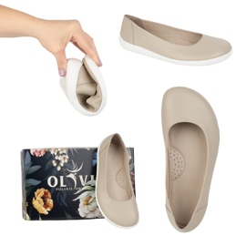 Olivier Mezítláb női minimalista szivattyúk 1771pol bézs 2