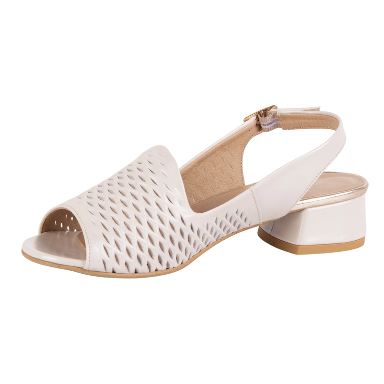 Olivier Női szabadmunka bőr szandál N1871 ECRU bézs 1