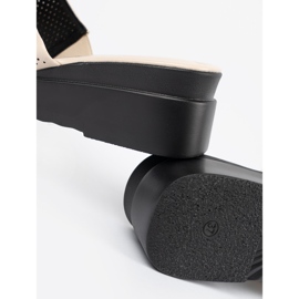 Seastar Női bézs papucs a platformon 1