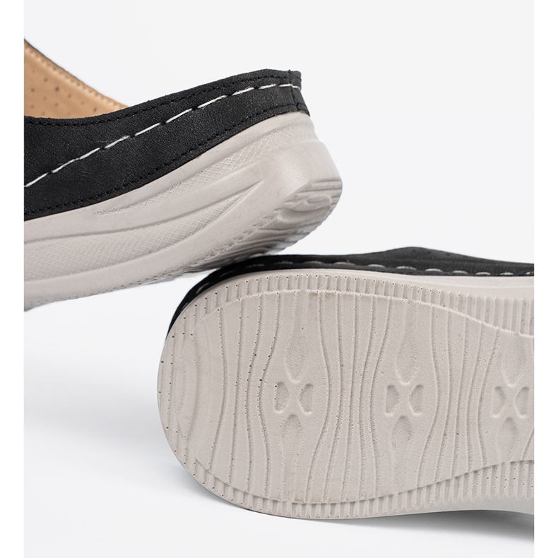 Seastar Fekete kényelmes vágott papucs flopok 1