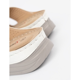 Seastar Világos fehér papucs alacsony ékön 1