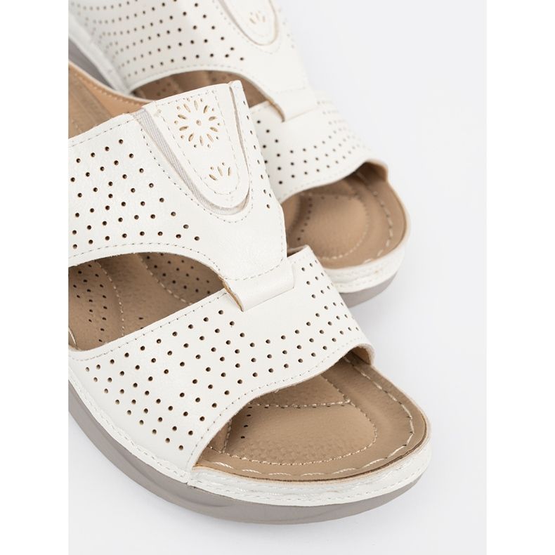 Seastar Fehér, kényelmes vágott flip flop 2