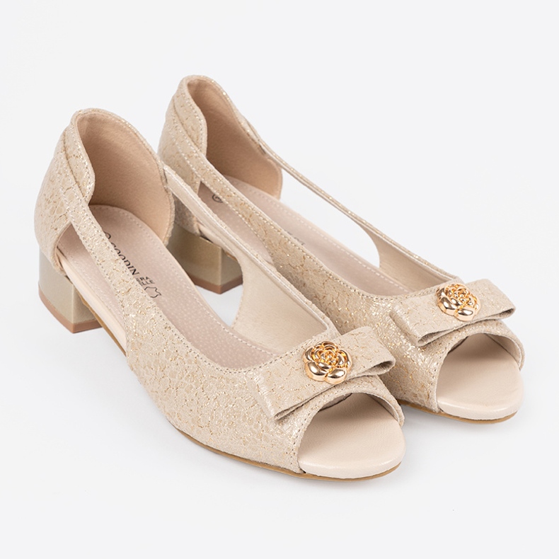 Goodin Arany cipő csupasz ujjaival aranysárga 2