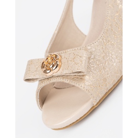 Goodin Arany cipő csupasz ujjaival aranysárga 1