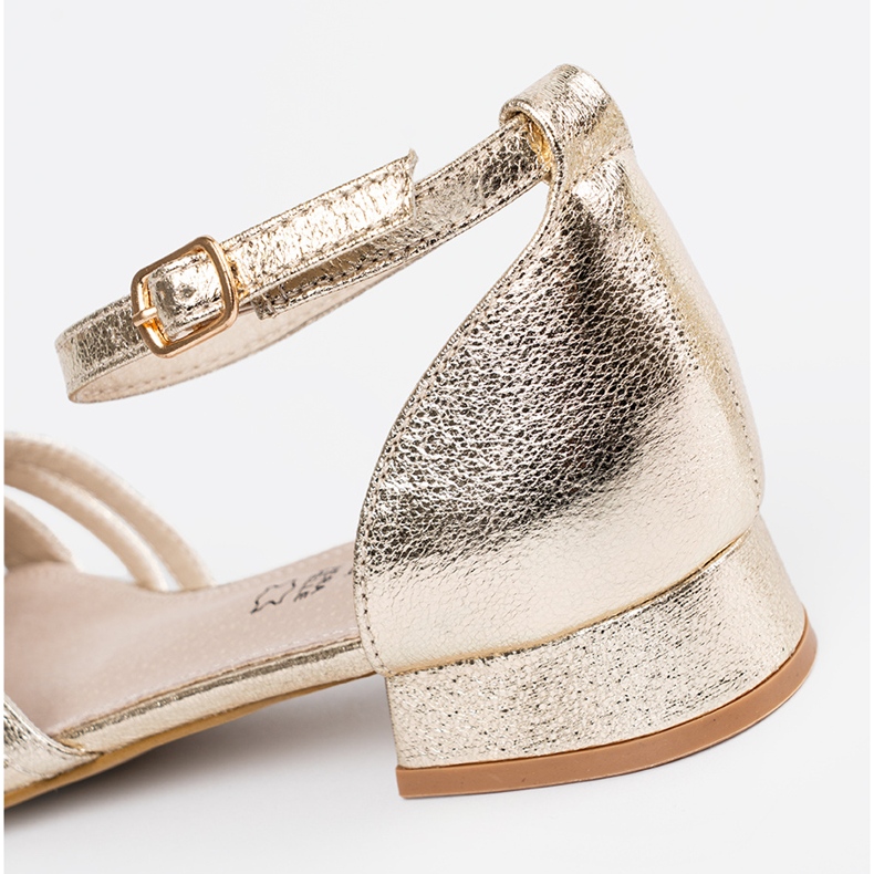 Goodin Elegáns aranyú szandál aranysárga 1