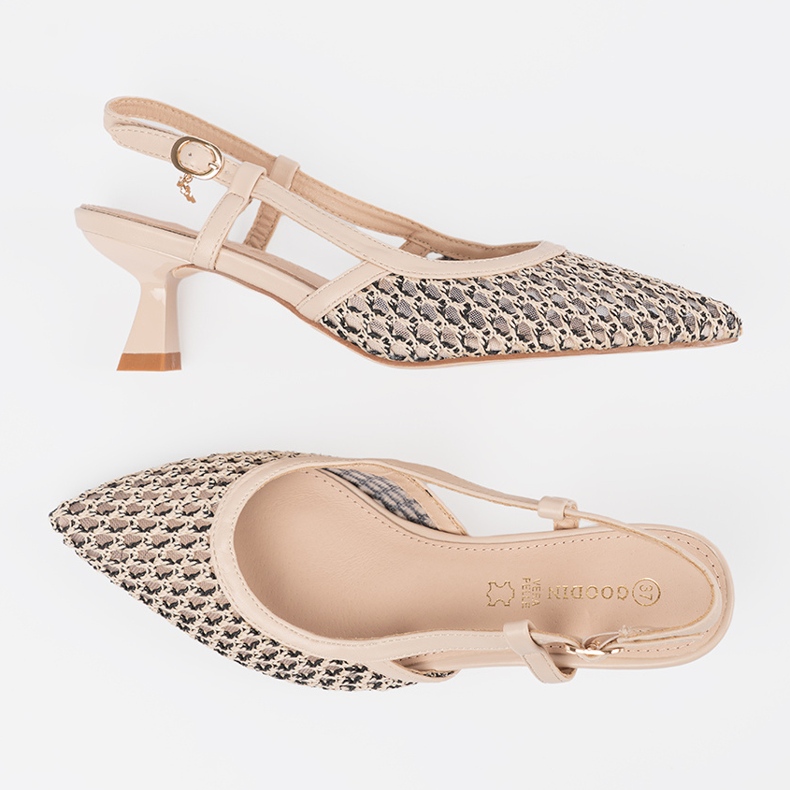 Goodin Alacsony, nyitott nyitott szivattyúk bézs 1