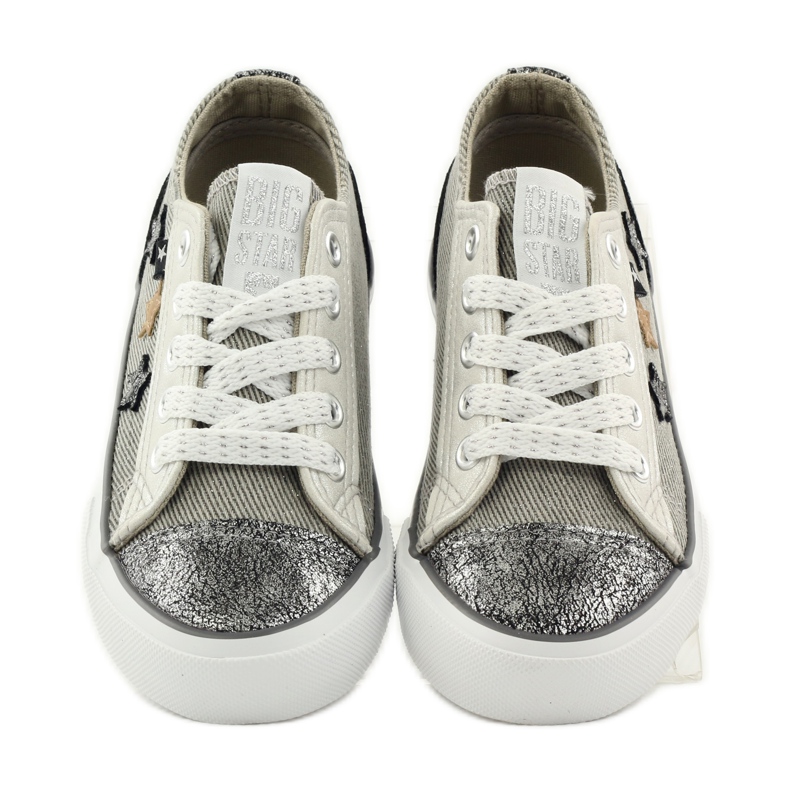 Big star 374069 kötött tornacipő szürke 4