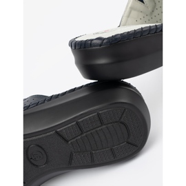 J. Star Flip flopok bőrbetétkel sötétkékkel 1 J. Star Flip flopok bőrbetétkel sötétkékkel 1