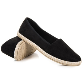Velúr espadrillák fekete 1 Velúr espadrillák fekete 1