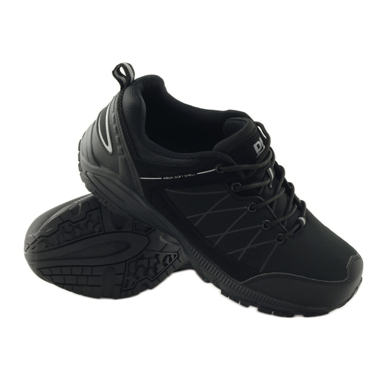 DK 18108 fekete softshell trekking cipő 3