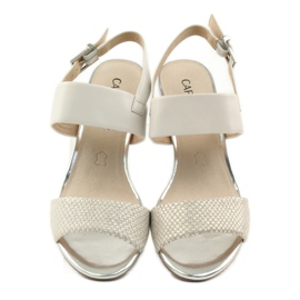 Caprice szandál női cipő 28302 barna sárga 4