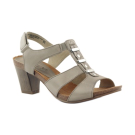 Caprice szandál női cipő tépőzárral 28309 barna sokszínű 1