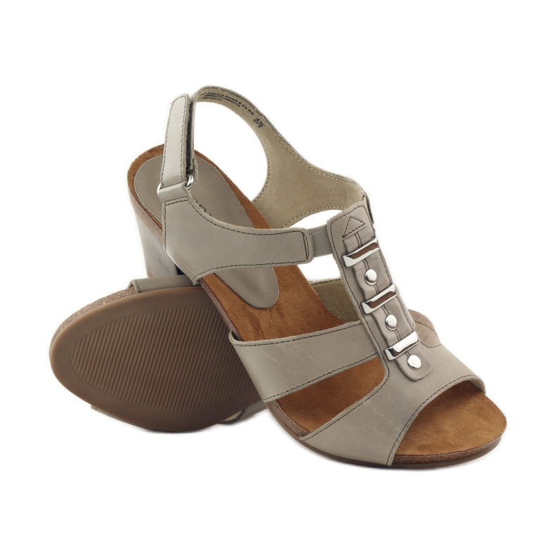 Caprice szandál női cipő tépőzárral 28309 barna sokszínű 3