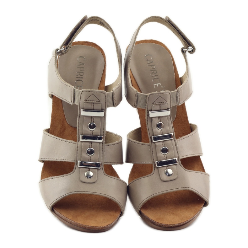 Caprice szandál női cipő tépőzárral 28309 barna sokszínű 4