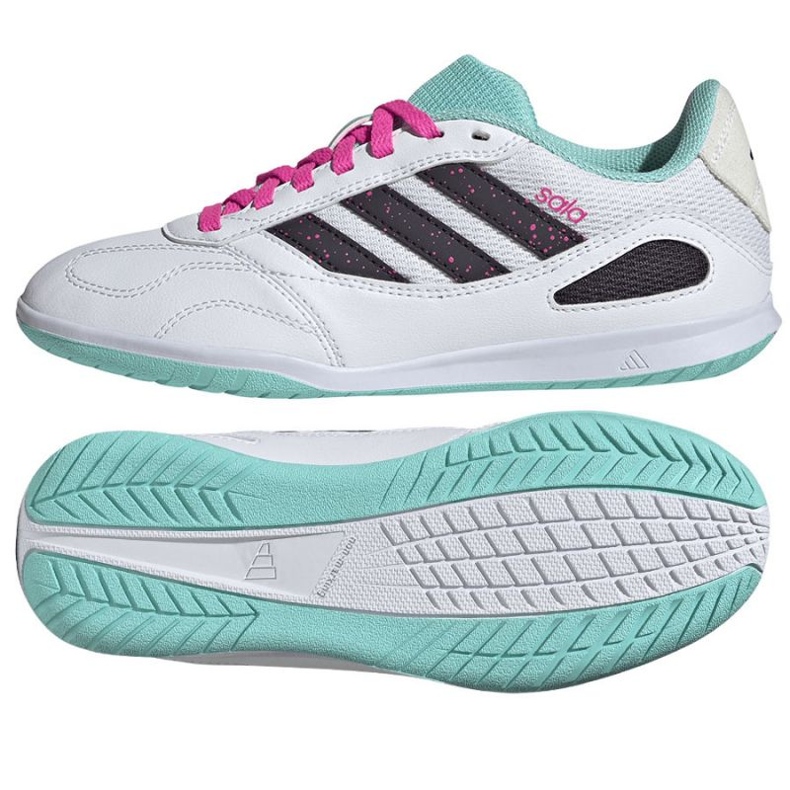 Adidas Super Sala III JR5400 labdarúgó cipőben fehér 1