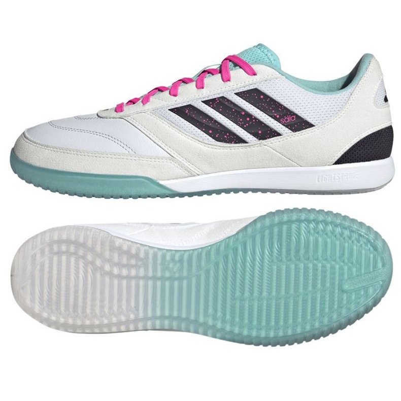Adidas Top Sala verseny II. JH6293 labdarúgó -cipő fehér 1