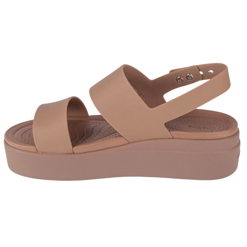 Crocs Brooklyn Low Wedge szandál 206453-2EL bézs 2