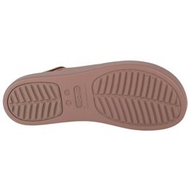 Crocs Brooklyn Low Wedge szandál 206453-2EL bézs 4
