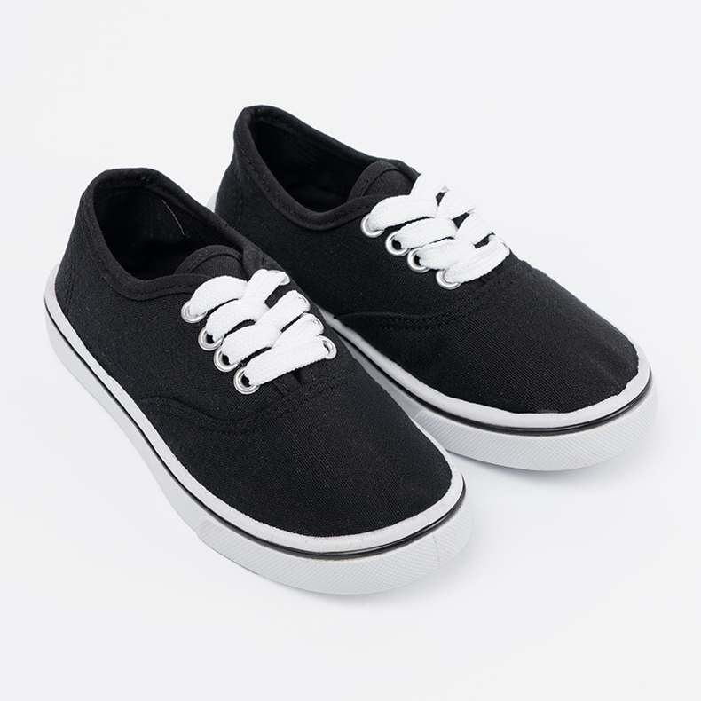 Klasszikus fekete gyermekek cipők 2