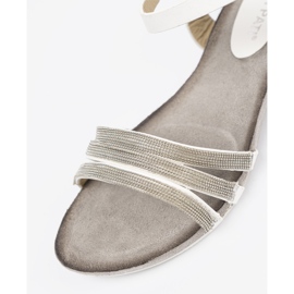 Shelvt Stílusos női szandál csillogó csíkokkal sokszínű 1