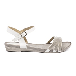 Shelvt Stílusos női szandál csillogó csíkokkal sokszínű 2