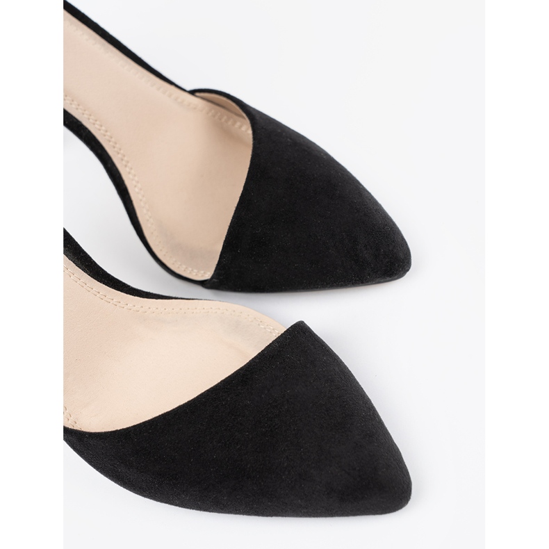 Goodin Fekete magas sarkú cipő övvel a boka körül 2